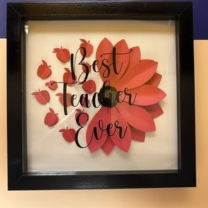 Shadow box, teacher gift
